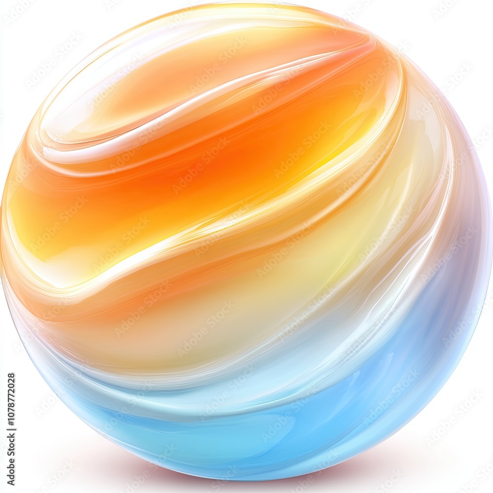 Poster Bright and Colorful Marble With Swirling Patterns Showcasing Vibrant Hues in a Smooth Design