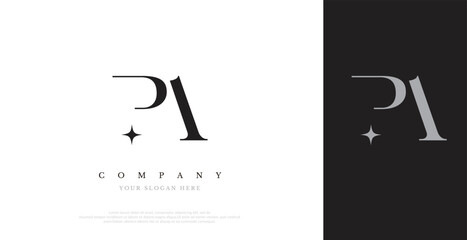 Initial PA Logo Design Vector 
