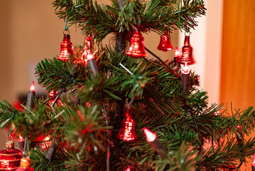 Christmas decoration hanging on tree