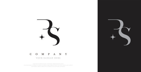 Initial PS Logo Design Vector 