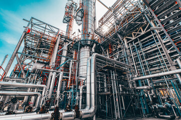 Valve elbow column refinery plant equipment for pipeline oil and gas valves at gas plant pressure...