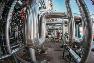 Valve elbow column refinery plant equipment for pipeline oil and gas valves at gas plant pressure...