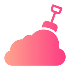 shovel gradient icon