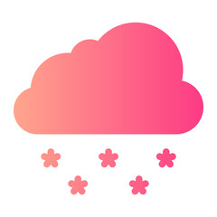 snowing gradient icon