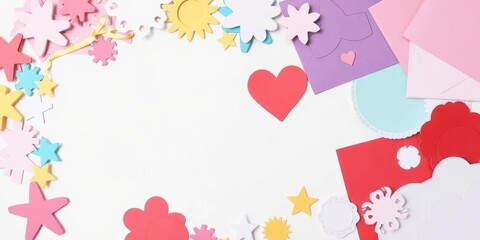 A collection of die cut cards in various shapes and designs, perfect for crafting and card making projects, die cut, variety, cards
