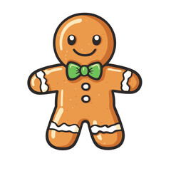 Gingerbread man, gingerbread cookie clipart