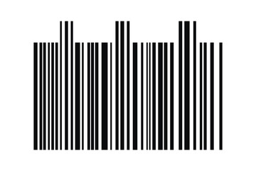 Barcode isolated on white background. Code stripes sticker. Barcode labels, customers qr code
