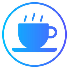 hot cocoa gradient icon