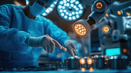 Robotic Surgery In Progress