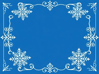 Snowflake border with intricate details for elegant Christmas card design, design, Christmas, background