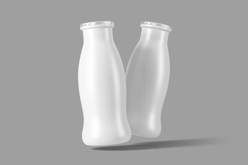Yogurt Bottle Packaging Mockup