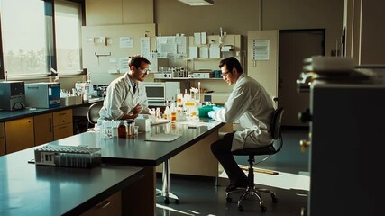 scientists in lab - Powered by Adobe