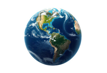 Fototapeta premium earth globe isolated on white