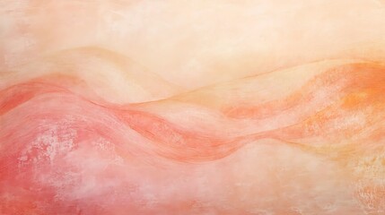 Fototapeta premium Abstract soft pink and peach textured background with flowing lines