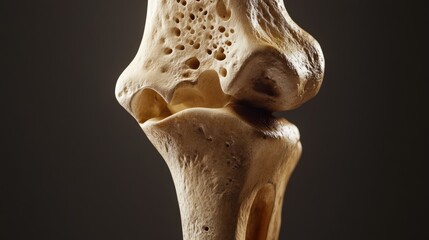Close-Up View of Human Elbow Joint Bone