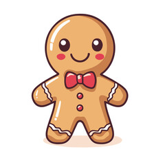 Gingerbread man, gingerbread cookie clipart
