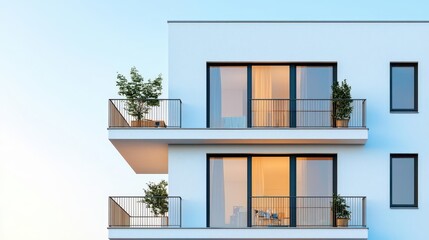 Urban energyefficient home showcasing sustainable architecture and modern design