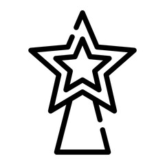 Obraz premium star line icon