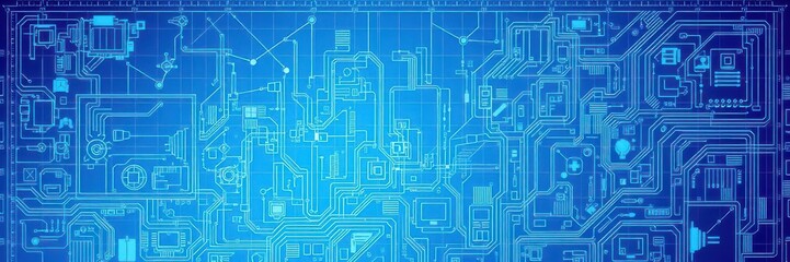 A futuristic blueprint effect generator creating intricate digital designs, blueprint, abstract, software