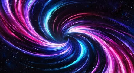 Celestial anime background cosmic stars swirling colors deep infinite space