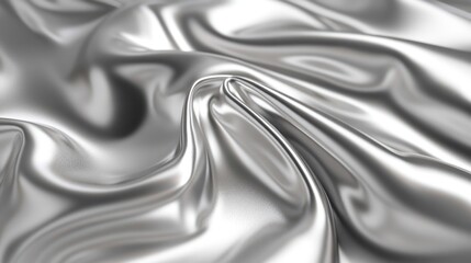 Abstract Silver Fabric Drape
