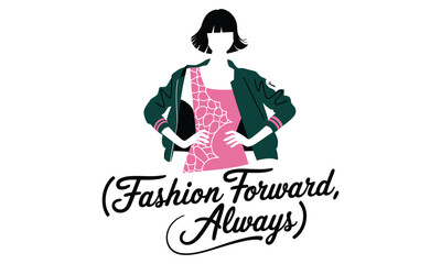 Chic and Timeless: Celebrating Iconic Style with Fashion Illustrations That Transcend Trends logo icon