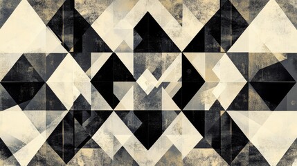 Technological background cultural wall, geometric pattern 
