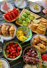 brunch table spread