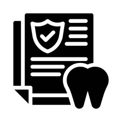 Dental Insurance glyph icon