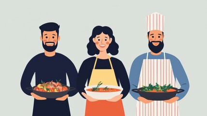 Virtual family gathering, traditional clothing, joyful expressions, warm ambiance, deep connections