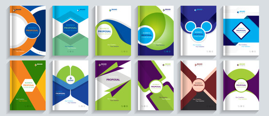 Corporate Business Proposal cover Design template Concepts