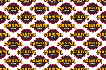 Carnival seamless pattern background template