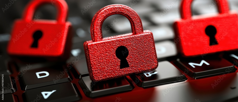 Poster hacked data streams leaking from a digital vault, illustrating vulnerabilities and highlighting miti