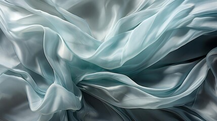 Fototapeta premium A blue and white fabric with a pattern of waves