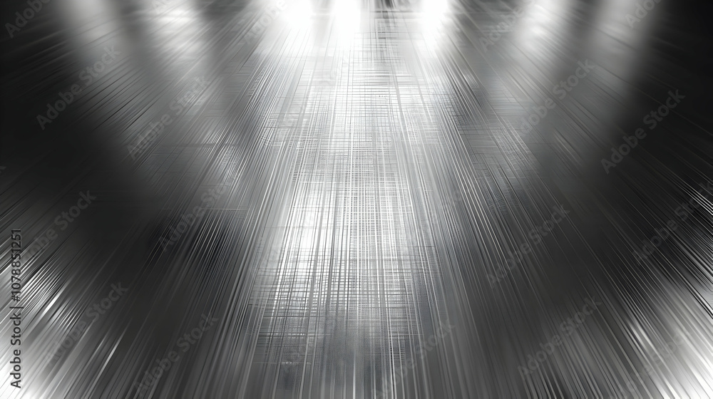 Poster abstract metallic surface with light streaks shining on it creating a dramatic and modern background