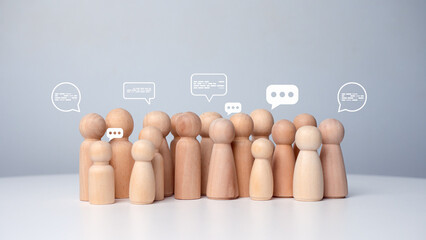 Joining a group listening to discussions sharing creative experiences the face-to-face communicate...