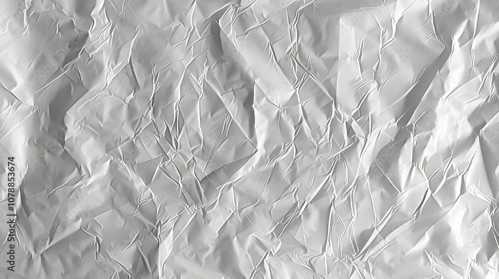 Poster abstract wrinkled white plastic surface with textured pattern for design background
