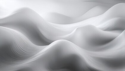 Obraz premium Abstract Flowing Gray Landscape with Smooth Wave Like Patterns and Delicate Textures. Perfect for Website Banners, Minimalist Backgrounds, or Elegant Branding Concepts