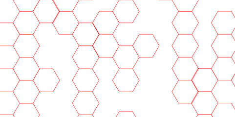 abstract geometric red texture background red hexagon 3D background texture. 3d rendering illustration. Clear pattern abstract background hexagon .Futuristic abstract banner.	
