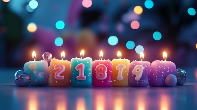 Birthday Candles - 2018 - Illustration