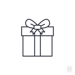 Gift box icon. Gift box Symbol sign for mobile concept and web design. Vector icon, Logo illustration, Vector graphics