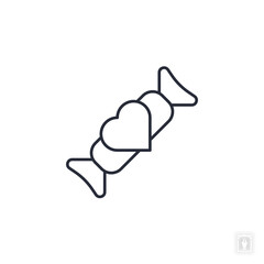 Candy hearts icon. Candy hearts Symbol sign for mobile concept and web design. Vector icon, Logo illustration, Vector graphics