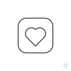 heart emoji icon. heart emoji Symbol sign for mobile concept and web design. Vector icon, Logo illustration, Vector graphics