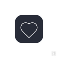 heart emoji icon. heart emoji Symbol sign for mobile concept and web design. Vector icon, Logo illustration, Vector graphics