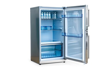 Refrigerator isolated on a white background.
