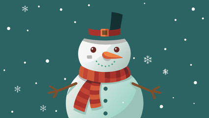 snowman with hat