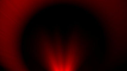 Red light rays on black background	