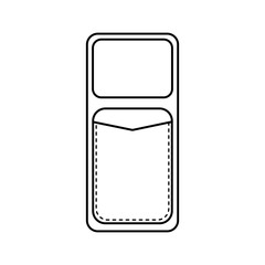 Outline Phone Case with Card Holder