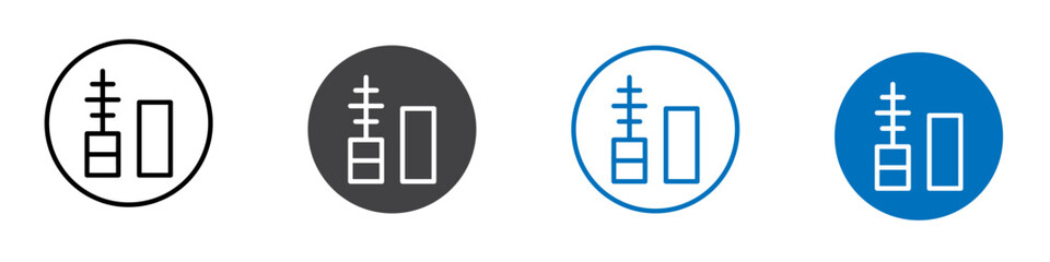 Fototapeta premium Mascara icon Logo sign in thin line outline