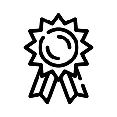 Seal Certificate line icon